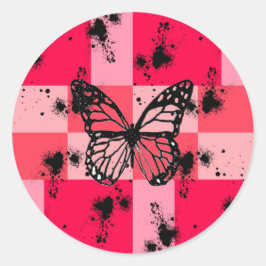 Adesivo Redondo Sweet Modern candy abstract art