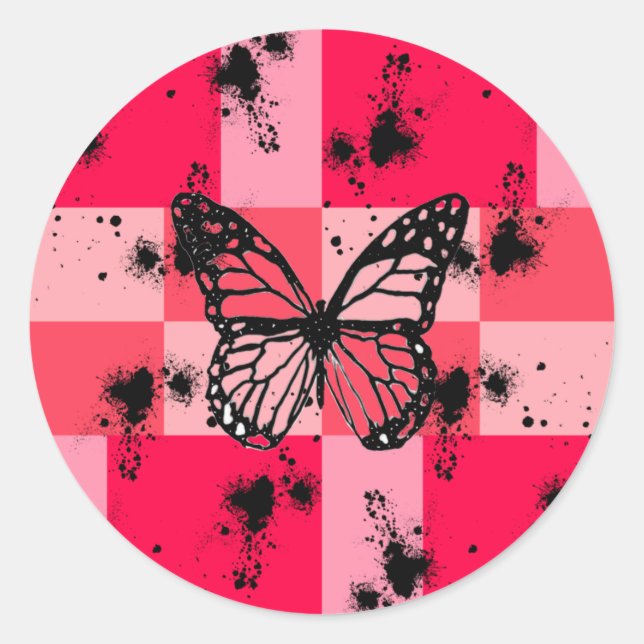 Adesivo Redondo Sweet Modern candy abstract art (Frente)