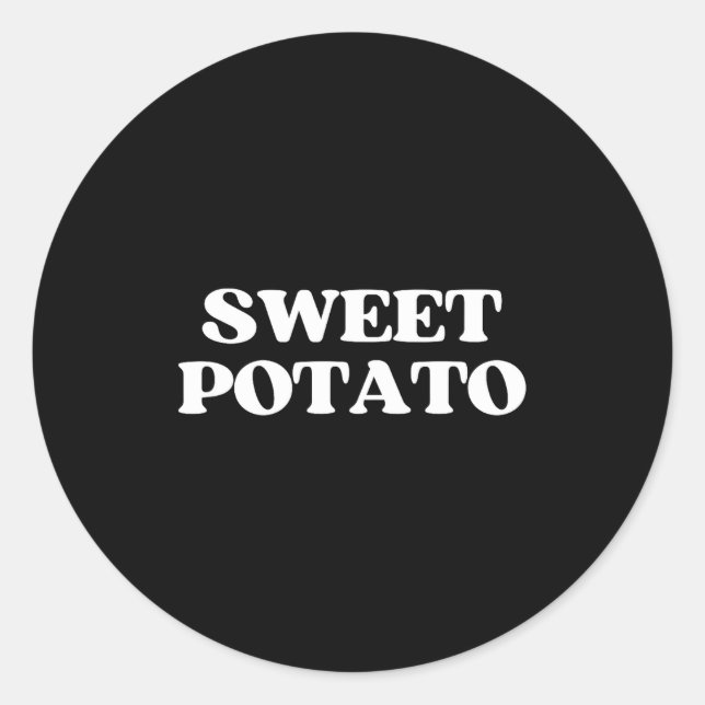 Adesivo Redondo Sweet Tato Kind Of Rude Tato Thanksgiving Couples  (Frente)