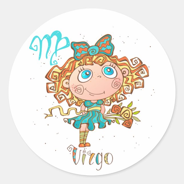 Adesivo Redondo Sweet Virgo Child (Frente)