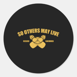 Adesivo Redondo Swimmer de Emergência