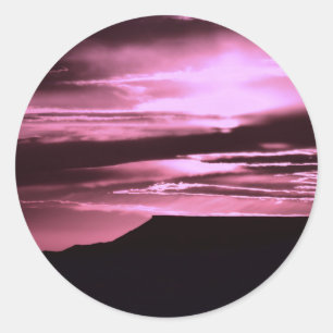 Adesivo Redondo SWRoseMesaSunset