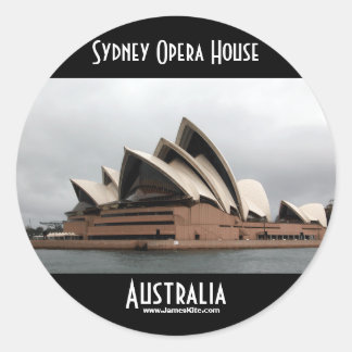 Adesivo Redondo Sydney Opera House