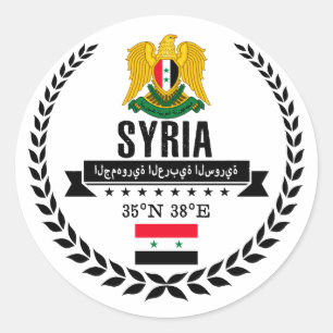 Adesivo Redondo Syria