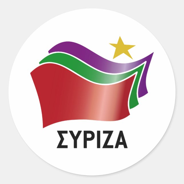 ADESIVO REDONDO SYRIZA (Frente)