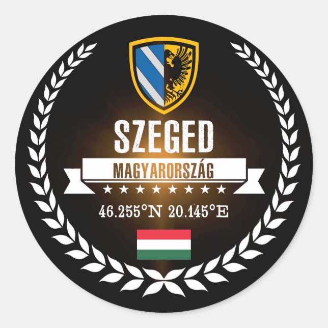 Adesivo Redondo Szeged (Frente)
