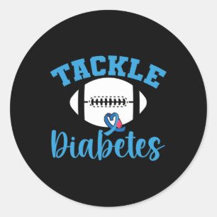 Adesivo Redondo T1d Sensibilização contra o Diabetes Contra Diabet