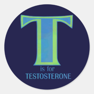 Adesivo Redondo T é para a testosterona