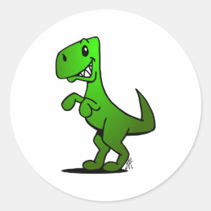 Adesivo Redondo T-Rex
