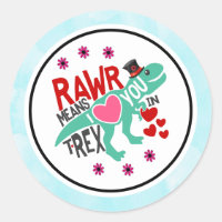 T-Rex em um Top Hat Rawr significa que te amo engr