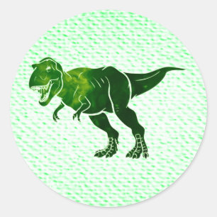 Adesivo Redondo T-Rex no olhar Textured