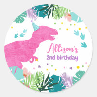 T-Rex Pink Dinossaur Girl Dino Pré-Histórica Anive