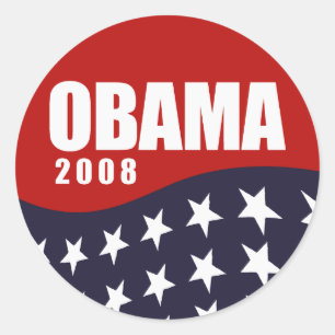 Adesivo Redondo T-shirt 2008 de Obama