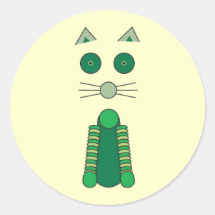 Adesivo Redondo T-Shirt CAT irlandês