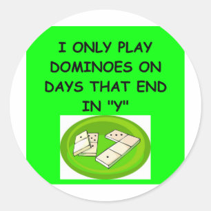 Adesivo Redondo T-shirt de DOMINOESgifts