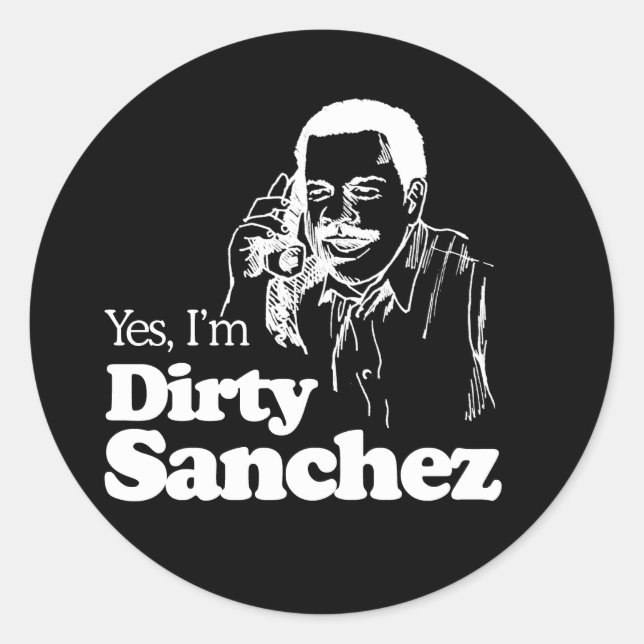 Adesivo Redondo T-shirt DIRTY SANCHEZ 4 (Frente)