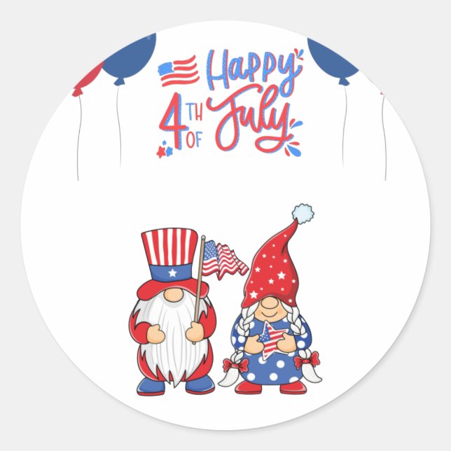 Adesivo Redondo T-Shirt dos Gnomos (Frente)