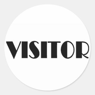Adesivo Redondo T-shirt e presentes do visitante