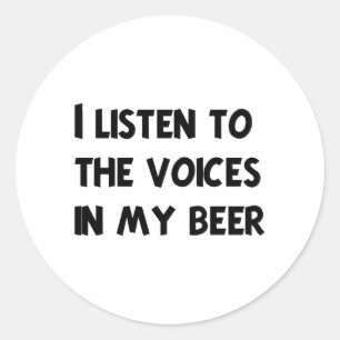 Adesivo Redondo T-shirt e presentes engraçados do barman