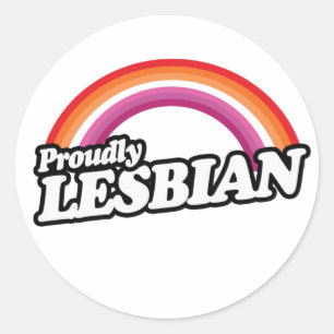 Adesivo Redondo T-Shirt LESBIANO ORGULHOSO