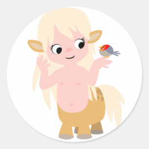 Adesivo Redondo T-shirt pequeno bonito do bebê de Centauress dos