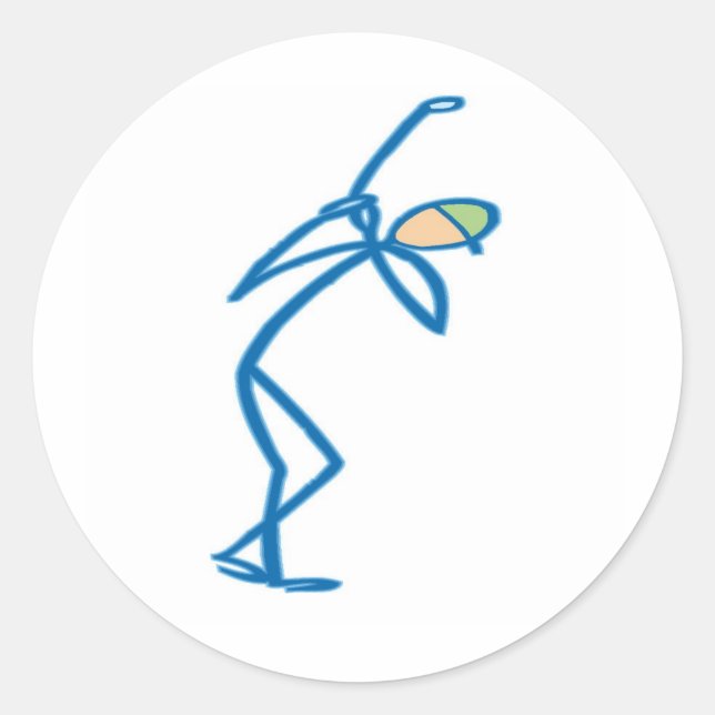 Adesivo Redondo T-shirts e presentes. (Frente)