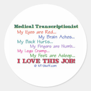 Adesivo Redondo TA eu amo este trabalho