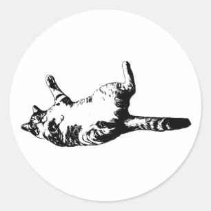 Adesivo Redondo Tabby de Linha Nítida