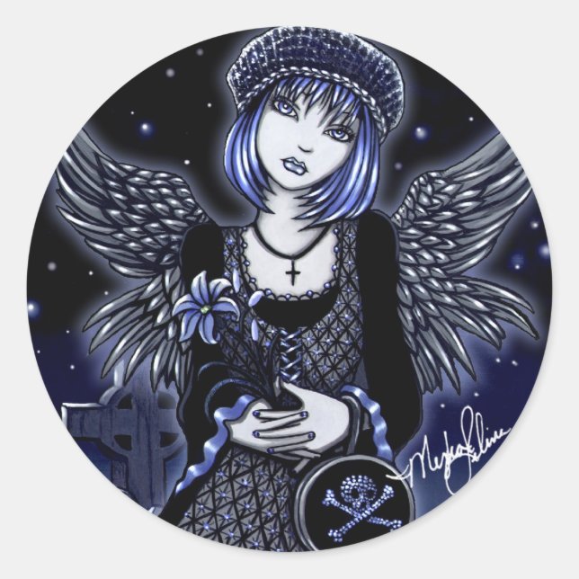 Adesivo Redondo "Tabitha" Stickers Guardian Angel (Frente)