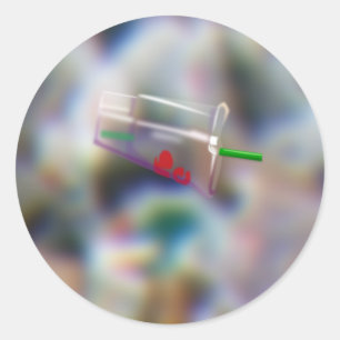 Adesivo Redondo Taça Plástica De 60 A