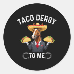 Adesivo Redondo Taco Derby Para Mim Cinco De Mayo