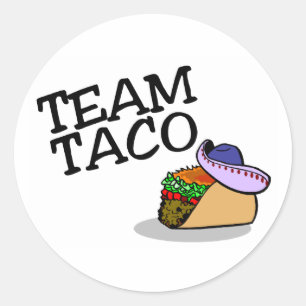 Adesivo Redondo Taco do Taco da equipe