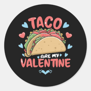 Adesivo Redondo Taco-valentine