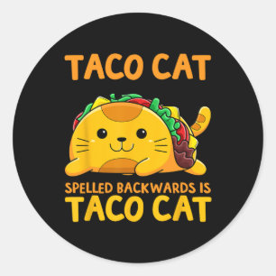 Adesivo Redondo Tacocat Spells Shirt Taco Cinco De Mães
