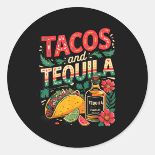 Adesivo Redondo Tacos e