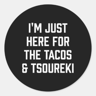 Adesivo Redondo Tacos E Tsoureki Funny Cinco De Mayo Orthodox Gr