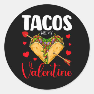 Adesivo Redondo Tacos Engraçados São Meu Namorado Feliz Dia Dos Na