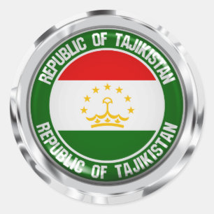 Adesivo Redondo Tadjik Round Emblem