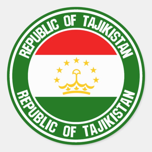 Adesivo Redondo Tadjik Round Emblem (Frente)