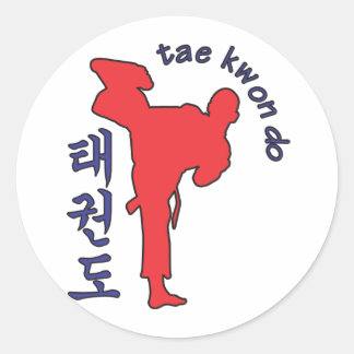 Adesivo Redondo tae kwon do