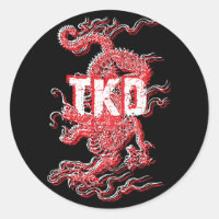 Tae Kwon Do Dragon Stickers