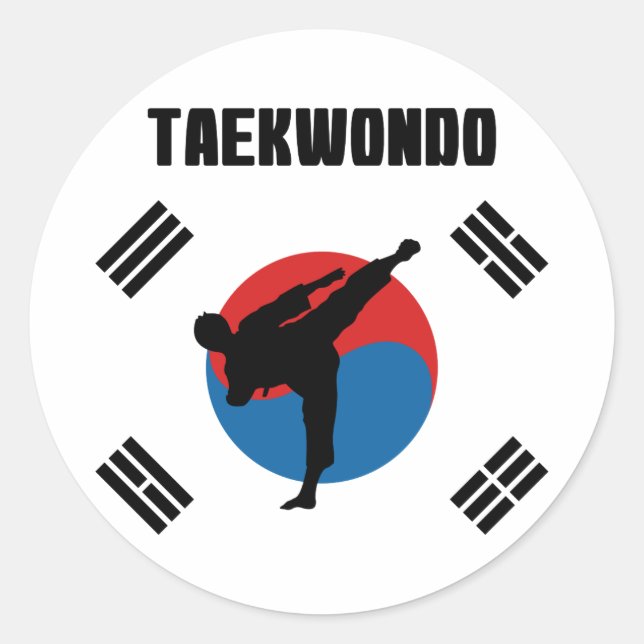 Adesivo Redondo Taekwondo (Frente)