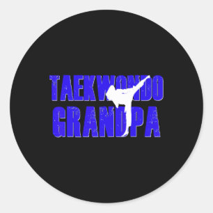 Adesivo Redondo Taekwondo Avô Papa Camisa Tae Kwon Do Girl Gran