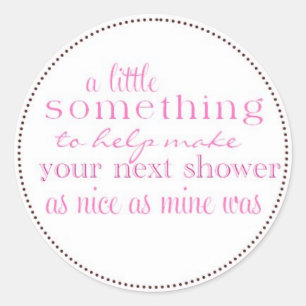 Adesivo Redondo Tag do favor do chá de panela