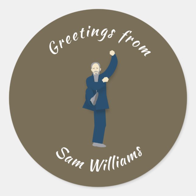 Adesivo Redondo Tai Chi (Frente)