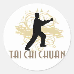 Adesivo Redondo Tai Chi Chuan