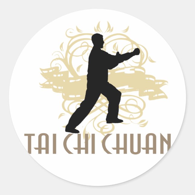 Adesivo Redondo Tai Chi Chuan (Frente)