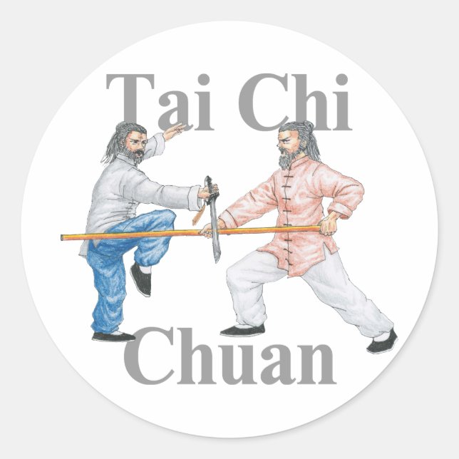 Adesivo Redondo Tai Chi Chuan (Frente)