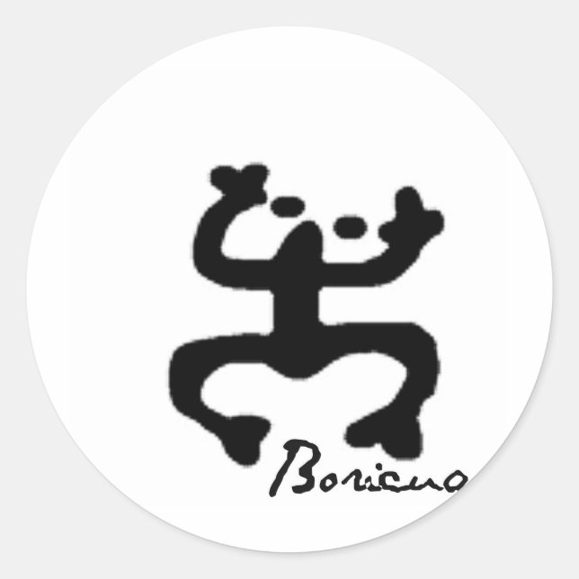 Adesivo Redondo Taino Coqui (Frente)