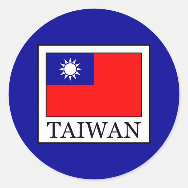 Adesivo Redondo Taiwan (Frente)
